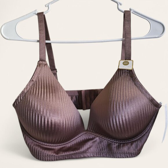 Adrienne Vittadini Wire Free Comfort Bra 38D NEW Purple - Picture 1 of 7